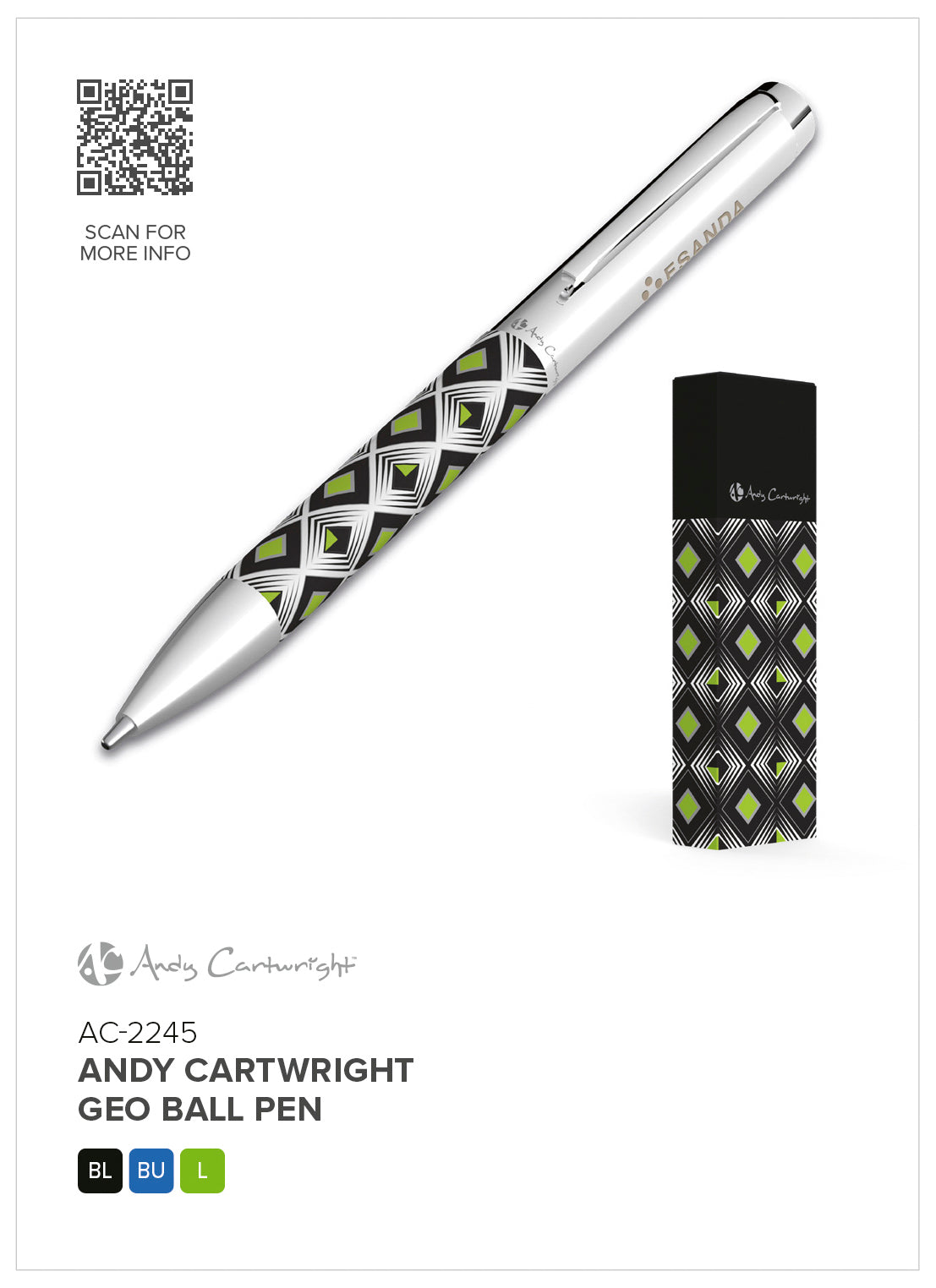 Andy Cartwright Geo Ball Pen - Image 2